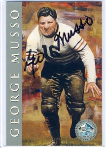 George Musso 1998 HOF Hall Fame Signature Serie Platinum /2500 Autograph Auto - Picture 1 of 1