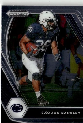 2021 Panini Prizm Draft Picks Collegiate Base Saquon Barkley Penn State Nittany - Image 1 of 2