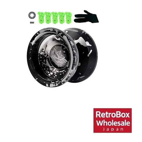 Yo-Yo in alluminio reattivo con cuscinetti extra nero/argento - Immagine 1 di 2