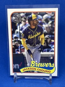 2024 Topps Update Series - 1989 Topps Baseball #89US-44 Jackson Chourio (RC) - Picture 1 of 2