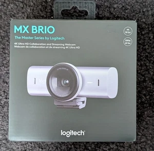 Neue Logitech MX Brio Ultra HD 4K Streaming Webcam, 1080p bei 60 FPS, (hellgrau) - Bild 1 von 1