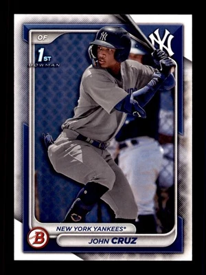 2024 Bowman Prospects #BP-77 John Cruz New York Yankees - Image 1 of 2