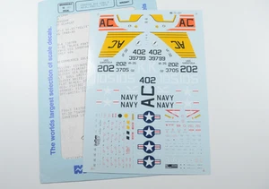 Microscale 1/72 USN Carrier Air Wing 3 AD-6 F8U-1 F8F2 Decal - 72-301 - Picture 1 of 1