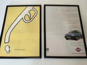 FRAMED Original 1993 K11 Nissan Micra Magazine Advert Poster Man Cave Wall Art - Picture 1 of 3