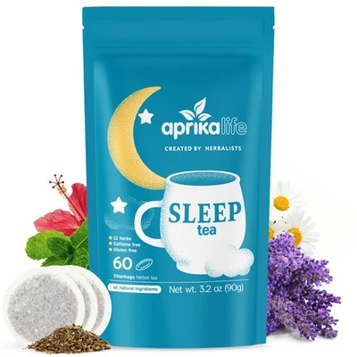 Bedtime Tea - Bolsas de té para dormir, té de hierbas 100 % natural, 60 bolsas, vendedor de EE. UU. Foto 1 de 4