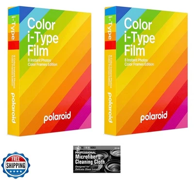 Polaroid Color Glossy Instant Film Color Frames Edition per Polaroid I-Type N - Immagine 1 di 4