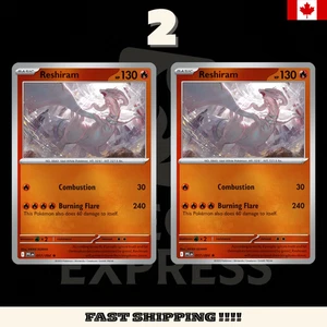 2X HOLO Reshiram Playset - Reverse Holofoil - 017/094 - PFL - Pokemon card - Bild 1 von 1
