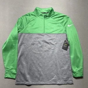 Pullover Nike Golf Therma Core 1/2 Cremallera Hombres Grande Verde Gris Rendimiento Atlético - Imagen 1 de 10