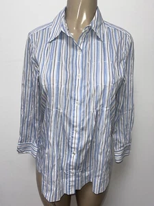 Vince Button Down Cotton Striped Shirt Size 8 - Picture 1 of 5