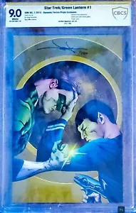 STAR TREK/GREEN LANTERN #1 VIRGIN COVER CGC 9.0 Signed By Jae Lee 31/100 - Picture 1 of 4