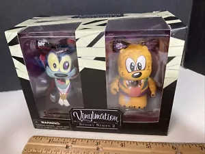 Disney Parks Vinylmation Spooky Series 2 Pippo Pluto Set Personaggio 3" - Foto 1 di 5