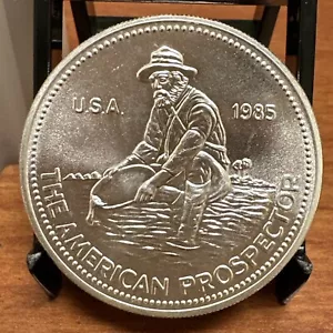 Vintage 1985 Engelhard Prospector 1 oz .999 Fine Silver Bullion - Picture 1 of 2