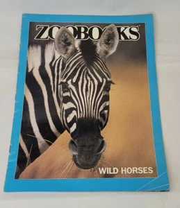 Zoo Books 1986 Wild Horses Magazine Wildlife Education - Picture 1 of 3