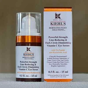 Kiehl's Powerful-Strength Dark Circle Reducing Vitamin C Eye Serum, 0.5Ounce NIB - Picture 1 of 1