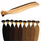 16" Fasion Pre Bonded Stick I-Tip Remy Human Hair Extensions Straight 40g 100S