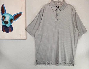 Footjoy FJ Herren Kurzarm Poloshirt Golf grün/beige gefüttert gepunktet Gr. XL - Bild 1 von 12