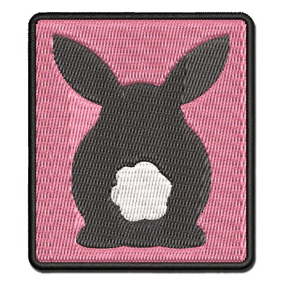 Bunny Rabbit Butt from Behind with Legs Easter Embroidered Iron-On Patch - Image 1 of 4
