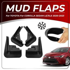 NEW For Toyota Corolla Sedan 2020-2023 4Pc Mud Flap Splash Guard Flare Black UP - Bild 1 von 7