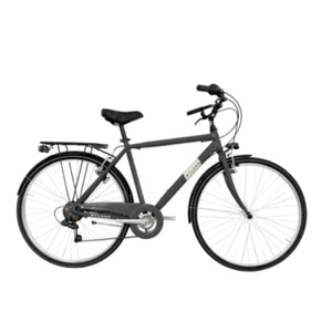 Bici Bicicletta Uomo City Bike da Città Grigio 52 Alluminio 7V Ruote 28" 700x35 - Foto 1 di 5