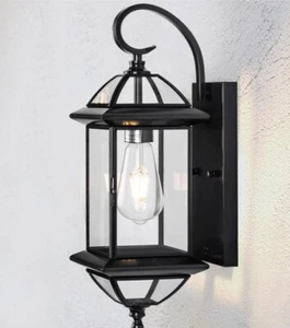 18" Large Copper Outdoor Wall Light Fixture, Oil-Rubbedened Bronze Black - Picture 1 of 5