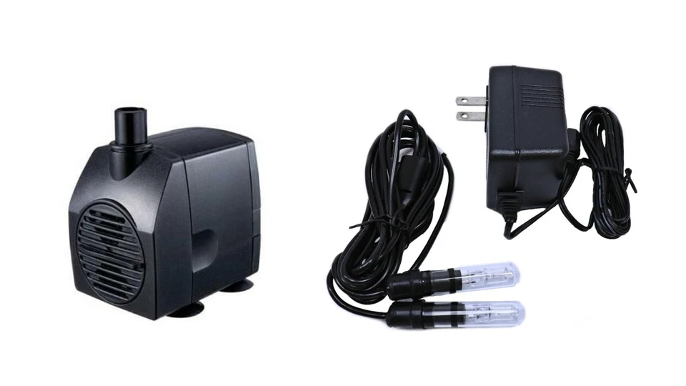 Jebao PP388 Statuary Fountain Pump Adjustable Flow with QL02 Light- 185 gph