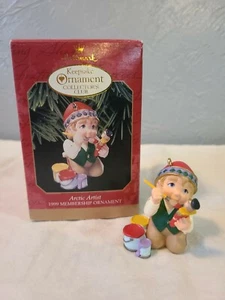 Ornamento iscrizione Hallmark Keepsake 1999 club da collezione artista artico - Foto 1 di 7