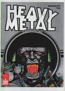 HEAVY METAL MAGAZINE September 1977 VF to vf+ - Picture 1 of 2