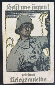 1917 Estrasburgo Alemania Patriótica Postal Cubierta Primera Guerra Mundial Fondo de Guerra - Imagen 1 de 2