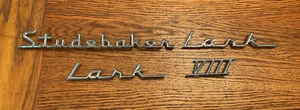 VTG Original Studebaker Lark VIII Chrome Emblems (4 piece) - Bild 1 von 12
