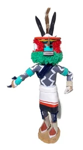 10” Antelope Kachina Wood Doll Figurine Native Tribal Indian Spirit - Picture 1 of 8