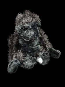 Ganz Webkinz Black Gorilla Ape Primate Plush Stuffed Animal HM040 8" NO CODE - Picture 1 of 3