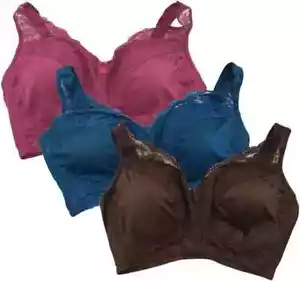 Rhonda Shear 3-pack Original Pin-Up Bra Enchanted Jewels, 1X - Picture 1 of 3