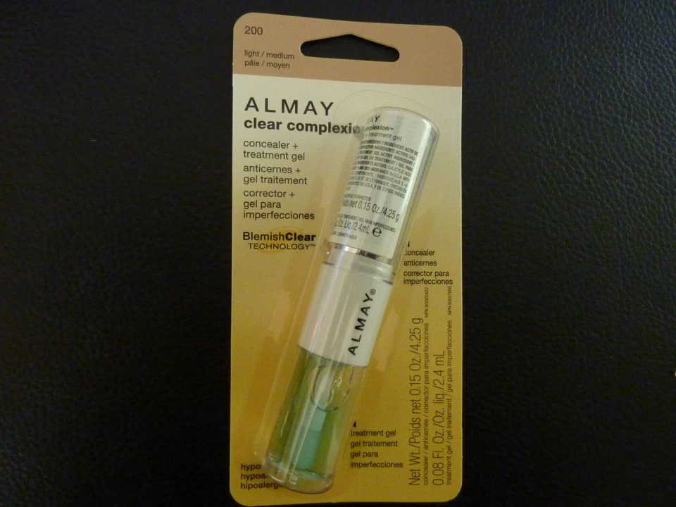 Almay Clear Complexion Concealer & Treatment Gel -LIGHT MEDIUM #200 - Sealed/New - Image 1 of 1