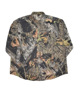 Woolrich Shirt Mens 2XL Tall Camouflage Flannel Hunting Mossy Oak Break Up - Picture 1 of 10
