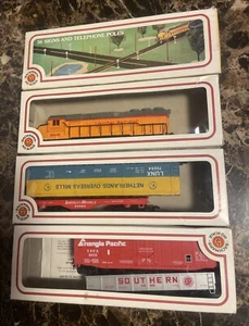 Lot of trains and rails BACHMANN HO Scale cars engines coal In Box GREAT SHAPE - Picture 1 of 6