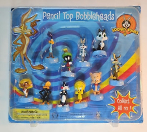 Looney Tunes Pencil Top Bobble Heads Vending Machine Display Card • 10 pcs