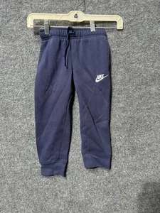 NIKE JOGGERS BLUE SIZE XS 4 FLEECE COTTON POLYESTER - Picture 1 of 6