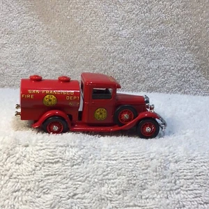 FIRE VEHICLE SUPER RARE - 32’ FORD SAN FRANCISCO FIRE DEPARTMENT - WATER TENDER - Picture 1 of 5
