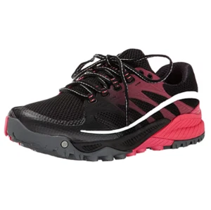 Zapatos para correr de trail MERRELL All Out Charge para mujer NEGROS/GERANIO EE. UU. Talla 5 M - Imagen 1 de 5