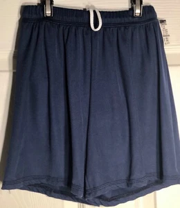 GK Elite MENS SMALL NAVY RUNNING ATHLETIC SHORTS W/ BRIEF NYLON MESH Sz AS NWT! - Picture 1 of 5