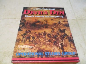 DEVIL'S DEN Hood's Assault on Gettysburg Civil War Strategy Game OSG unpunched - Picture 1 of 6