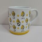 Yellow Mm Mug Large White Decorated With Mm Candies Characters Walking Waving