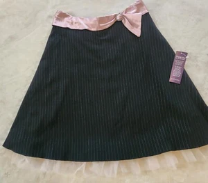 Falda Vintage Zinc Rayas Tul Retro Y2K Coqueta Negro Rosa Hada Gótico 3 - Imagen 1 de 8