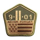 9/11 Never Forget Patch Twin Towers 3.5 INCH Hook patch By Miltacusa (M9)