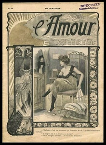 L'AMOUR #26 1902 Illustrated HUMOR Paris Morals PROSTITUTION ~ VASTA Archive - Picture 1 of 7