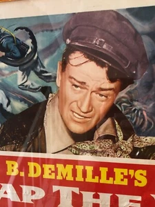 REAP THE WILD WIND Original R 1954 Vintage Half Sheet Movie Poster - JOHN WAYNE - Bild 1 von 12