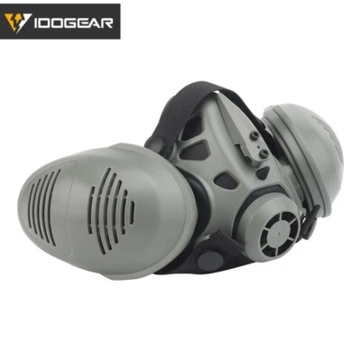 IDOGEAR Tactical Bilateral Respirator Half Face Mask Facepiece Hunting Mask Gear - Image 1 of 4