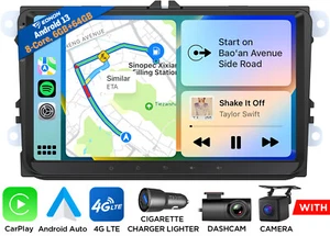 For VW Golf MK5 MK6 Jetta Passat CC CarPlay Android 13 6+64 Car Stereo Radio GPS - Picture 1 of 24