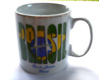 Rio De Janeiro Brasil Ordem E Progresso Coffee Cup Mug White Green Yellow Blue