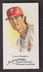 Cole Hamels 2008 Topps Allen & Ginter's Mini Ginter Back Card #255 - Picture 1 of 2